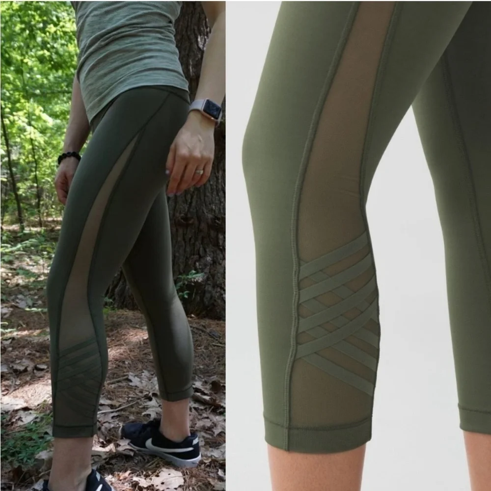 Lululemon Minimalist Crop Fatigue Green